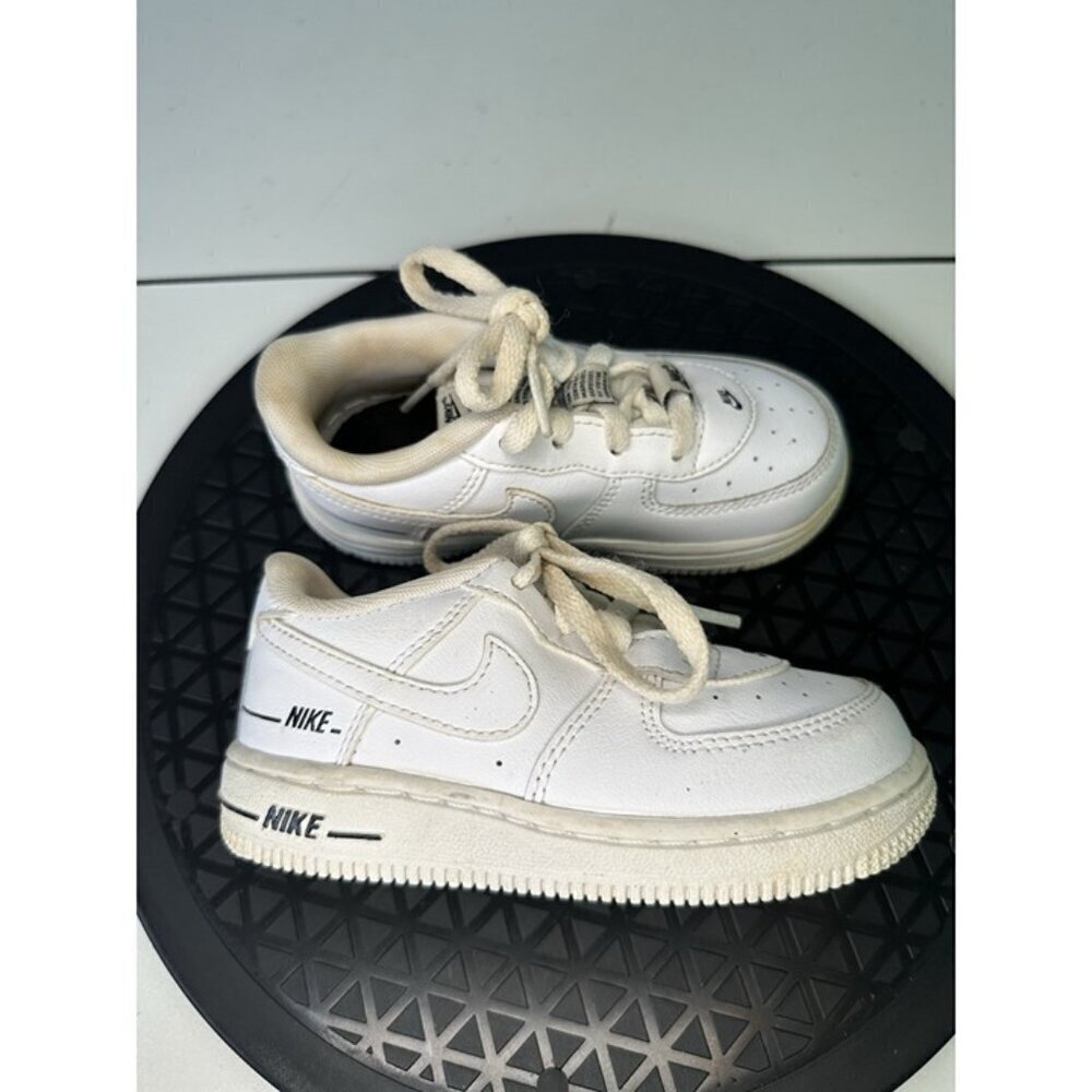Nike Air Force 1 Low TD ‘Double Air White Black’ (CW0986 100) Shoes Size: 8C